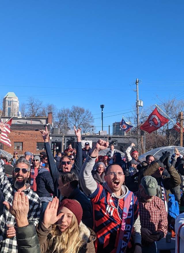 American Outlaws Cheering at Land Grant