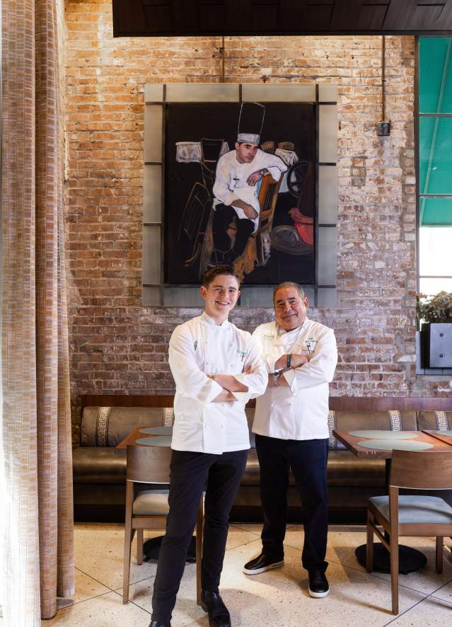 Emeril and E.J. Lagasse