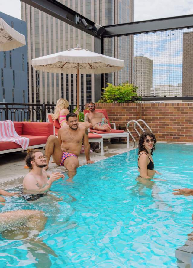 Hanging at the Virgin Hotels New Orleans Pool