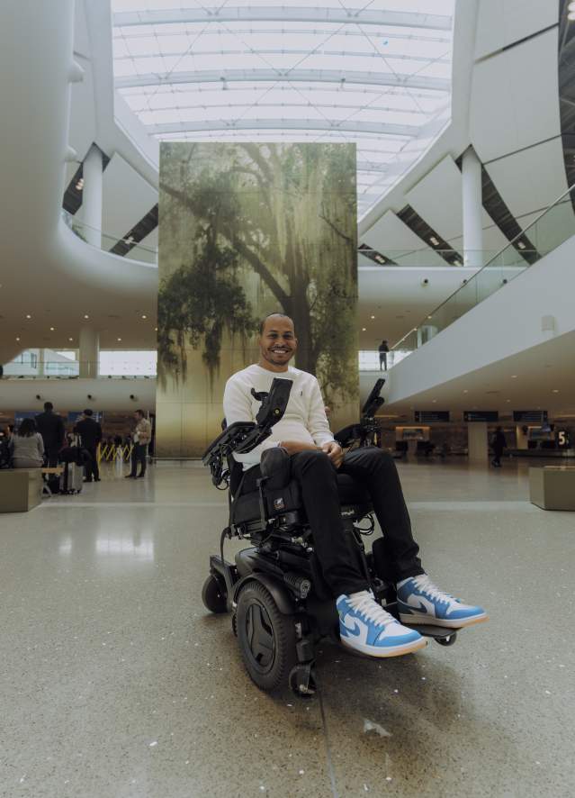 Mark Raymond, Jr. at New Orleans International Airport