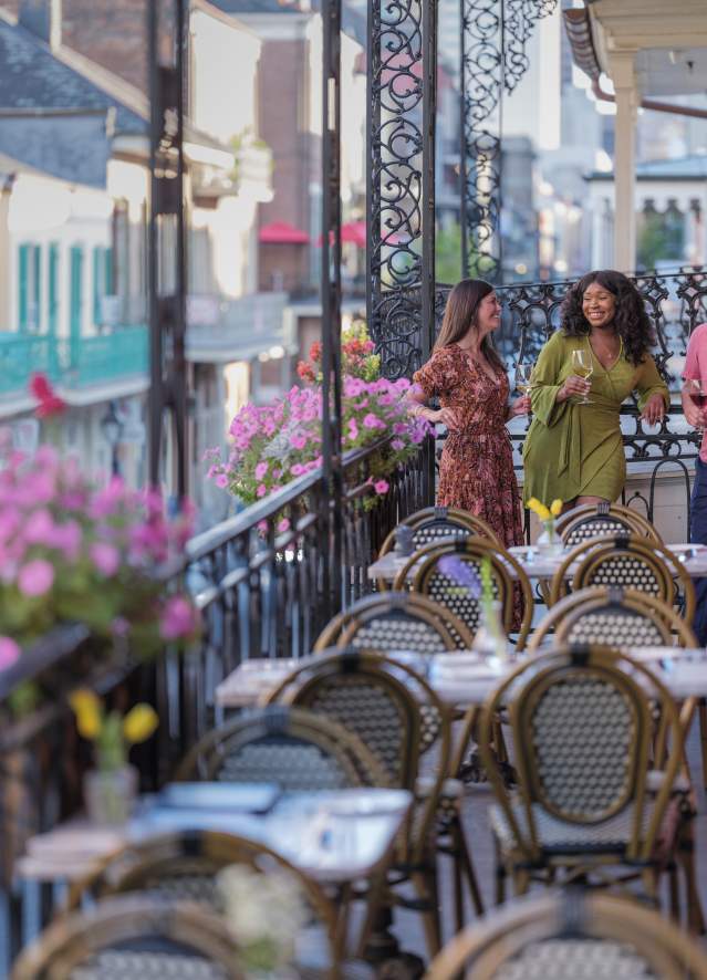 Balcony Dining at Tableau in the French Quarter