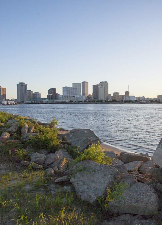 The view of the French Quarter from Algiers Point