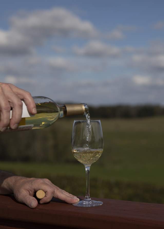 Glades Pike Winery pouring wine