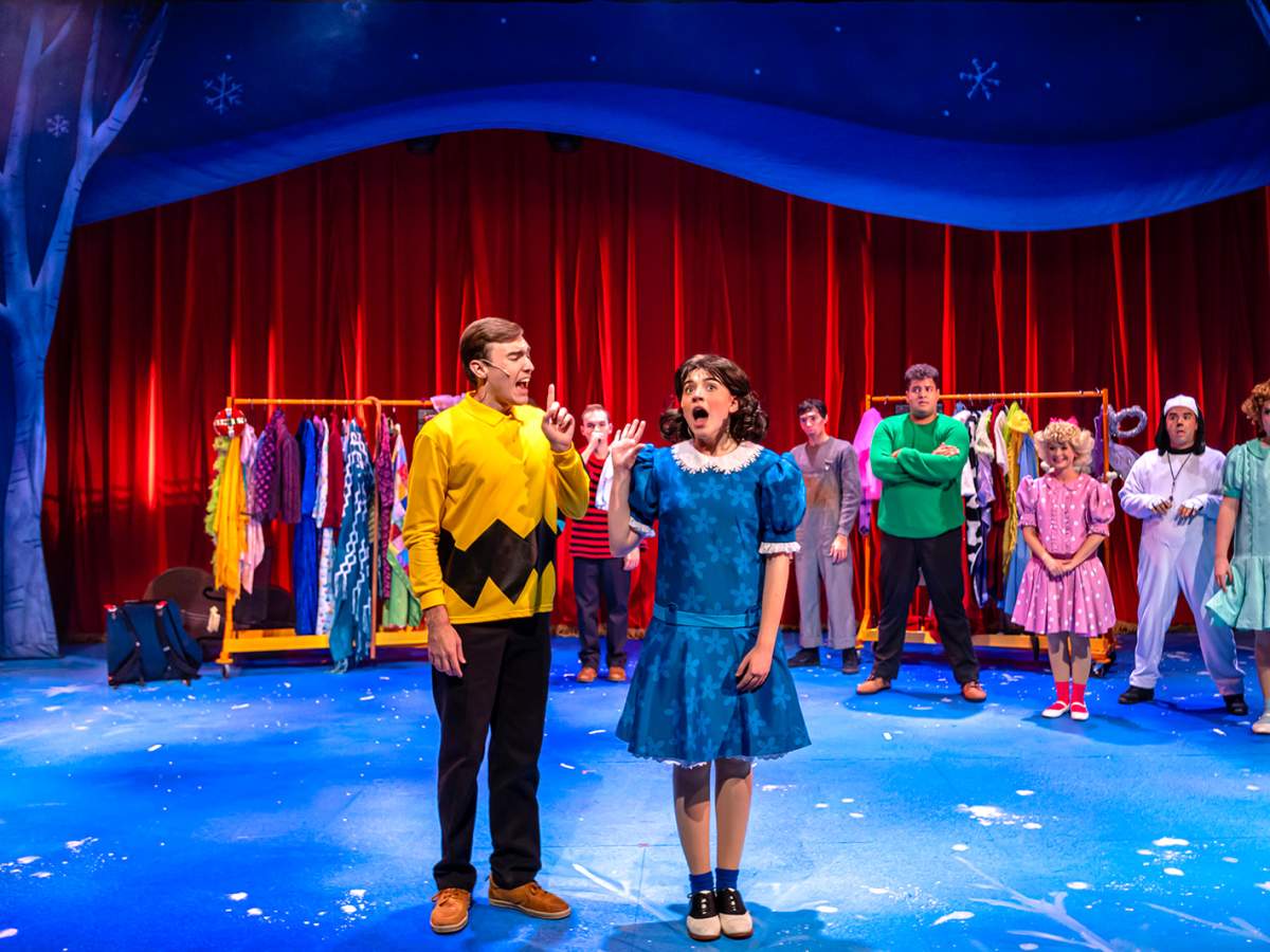 A scene from A Charlie Brown Christmas at Orlando Family Stage