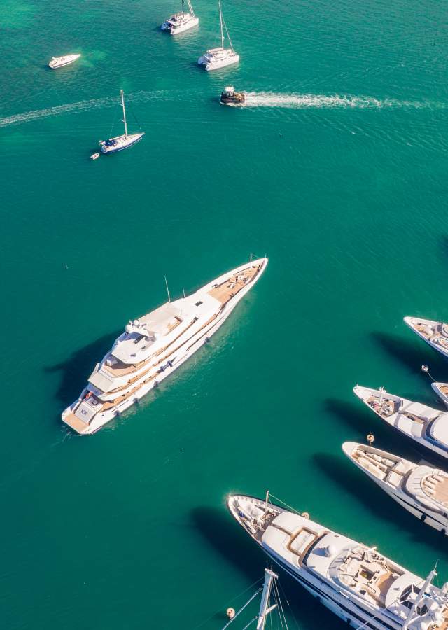 Boats at Isle del Sol Marina