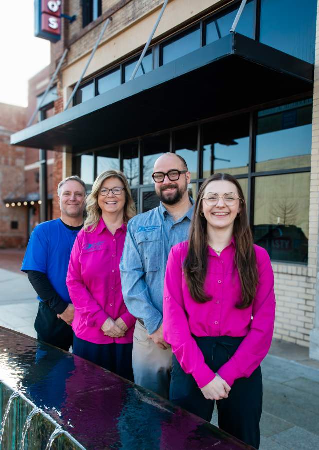 Downtown Denison Main Street team posing together for a group photo