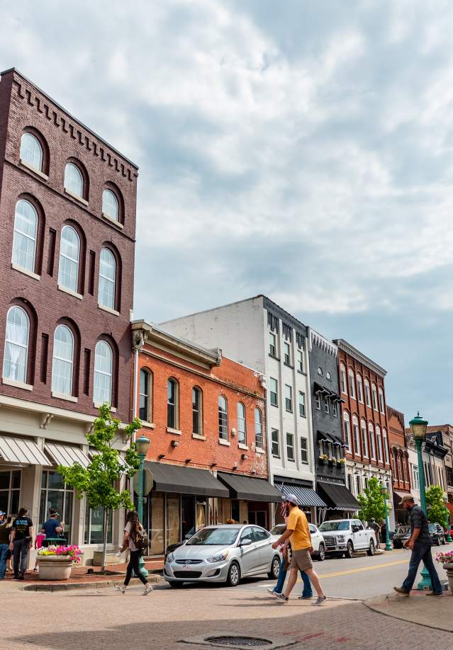 historic downtown streetscape