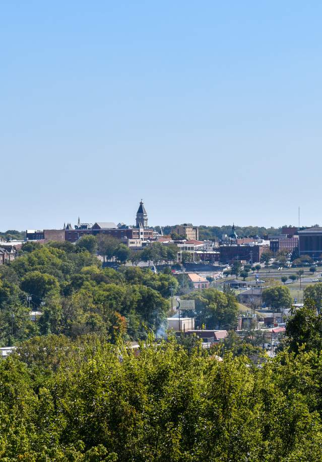 skyline view of Clarksville