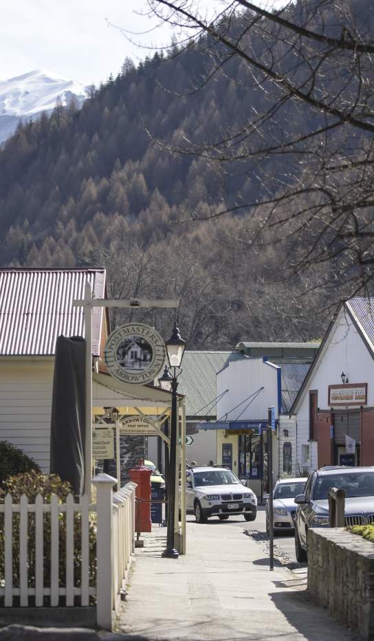 Arrowtown street in winter