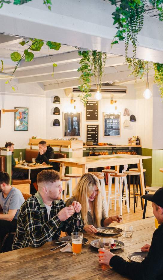 Interior of Canyon Brewing Restaurant