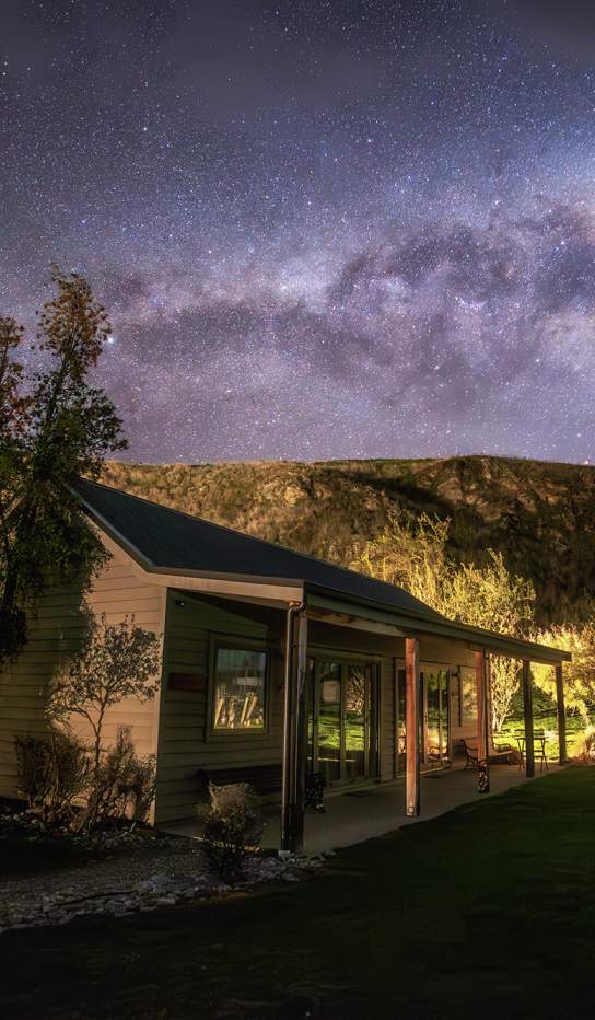 Kinross Cottages in the Gibbston Kawarau Dark Sky Park
