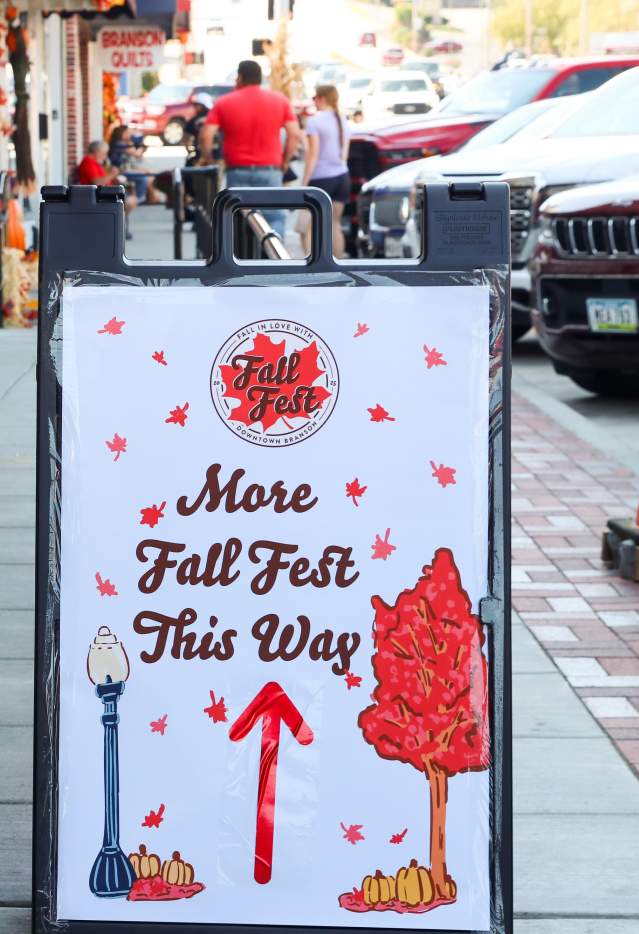Fall Fest 2025 Sign Downtown