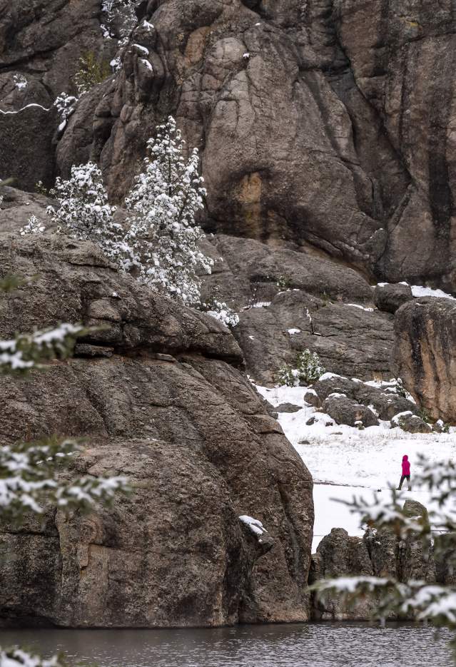 Sylvan Lake Winter Custer State Park