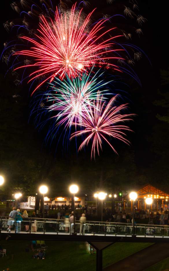 fireworks in the sky