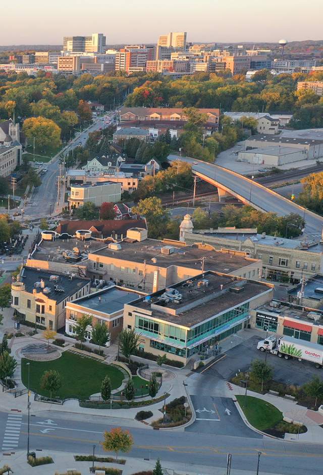 Drone of Wauwatosa in Fall
