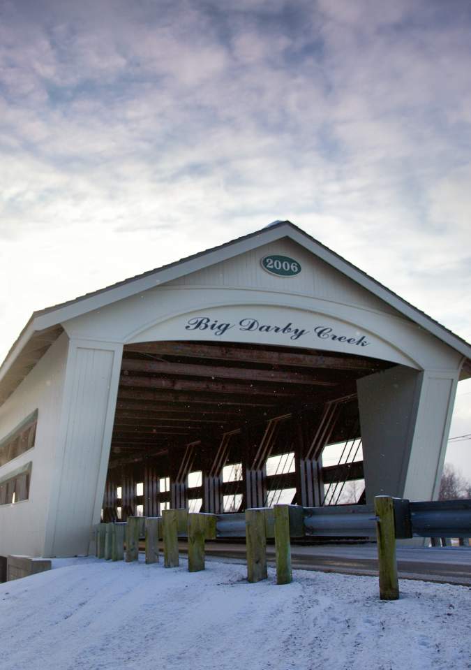Winter Bridge Big Darby Creek