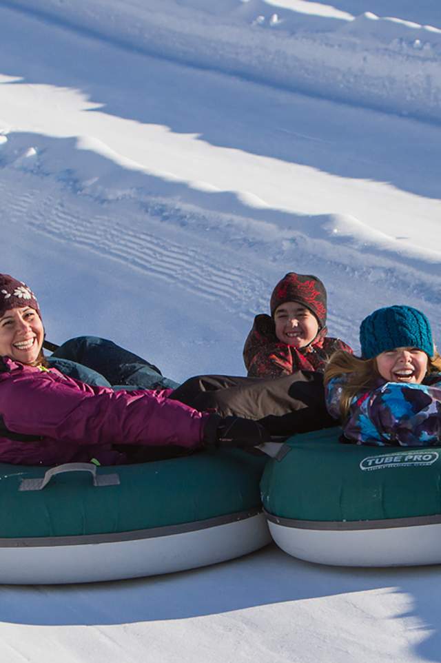 Winter Tubing at Cranmore Mountain