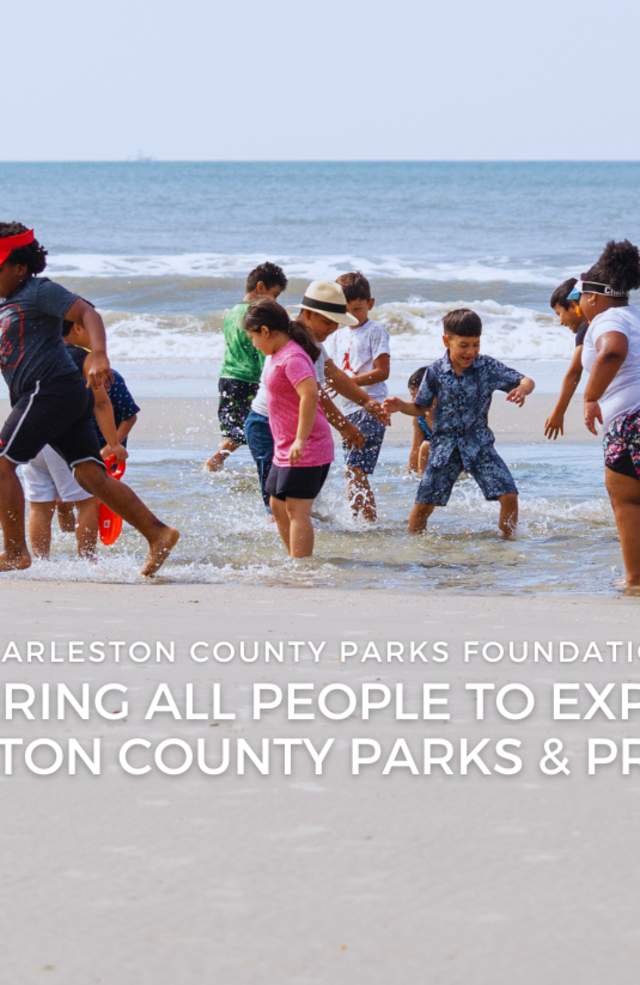 Children enjoying a fun-filled day at the beach thanks to the Charleston County Parks & Recreation Commission Foundation.