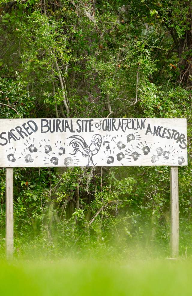 McLeod Plantation Historic Site Cemetery Sign