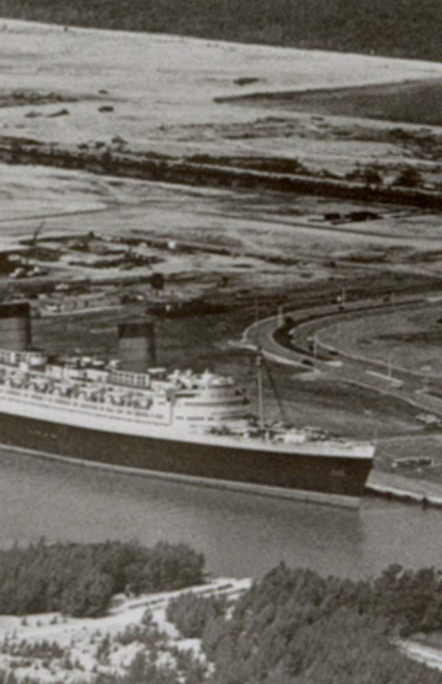 Cruise vessel Queen Elizabeth in the 1960s.