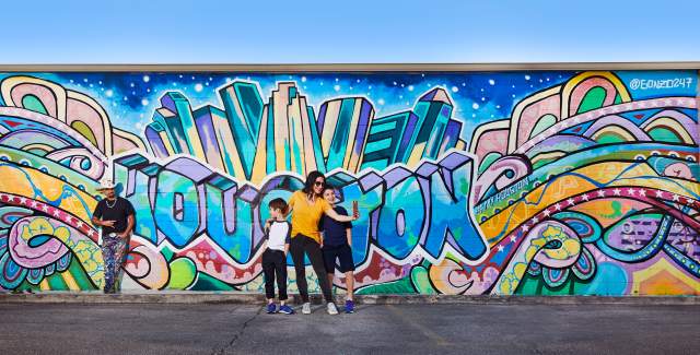 Houston Skyline GONZO247 Mural