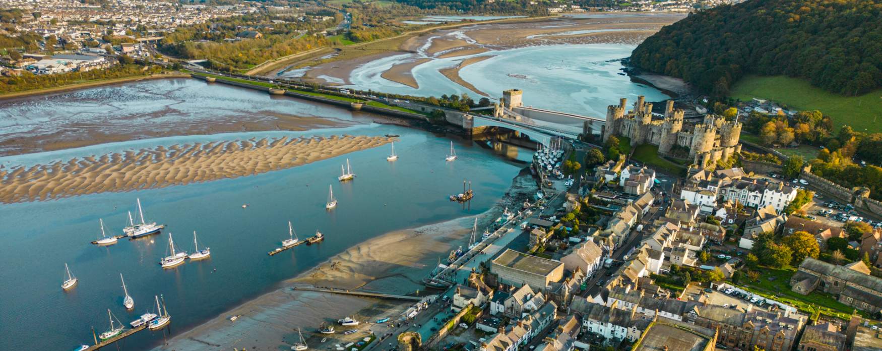 Conwy Castle View from the Sky