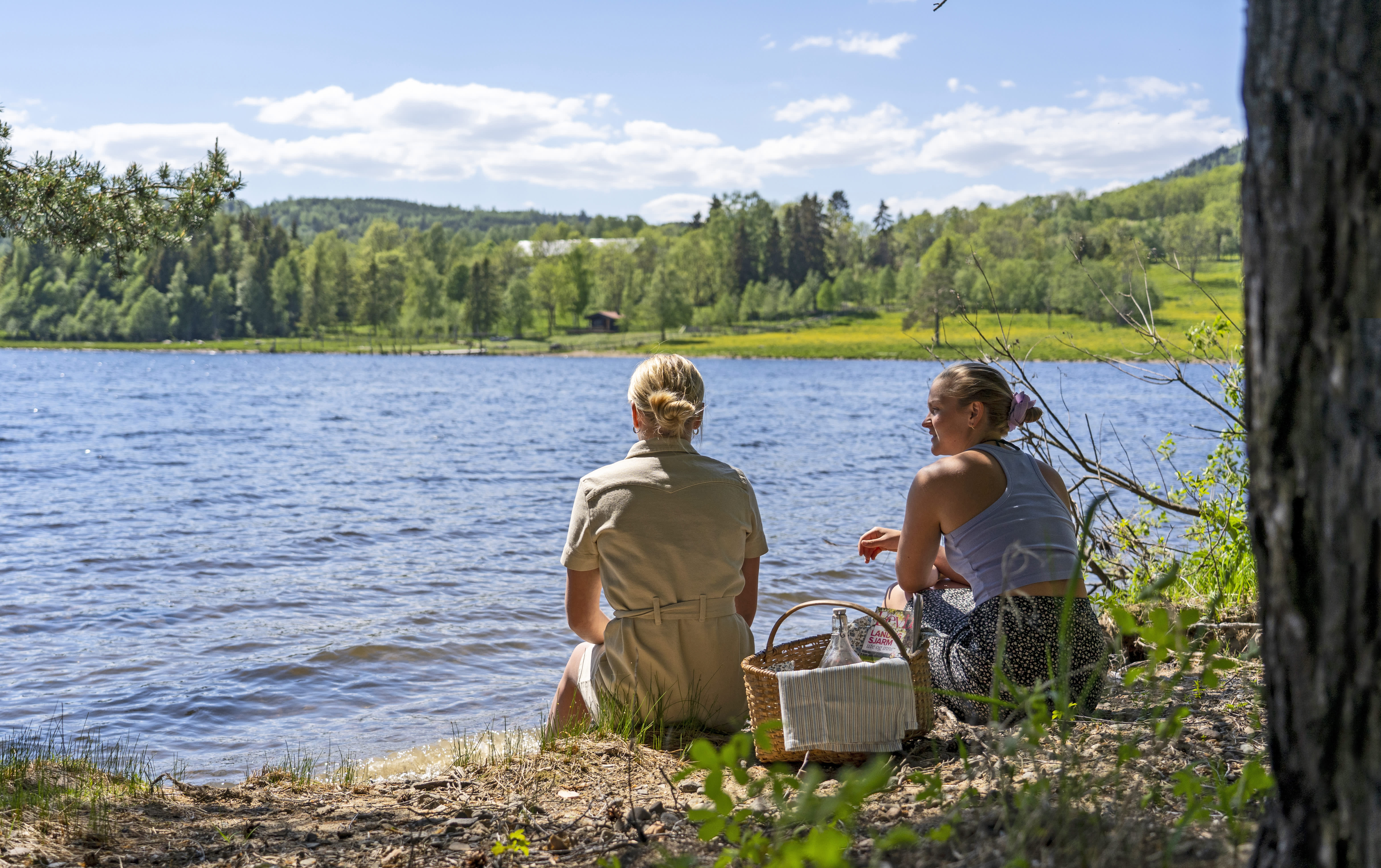 Picnic by the lake near Nerlien farm