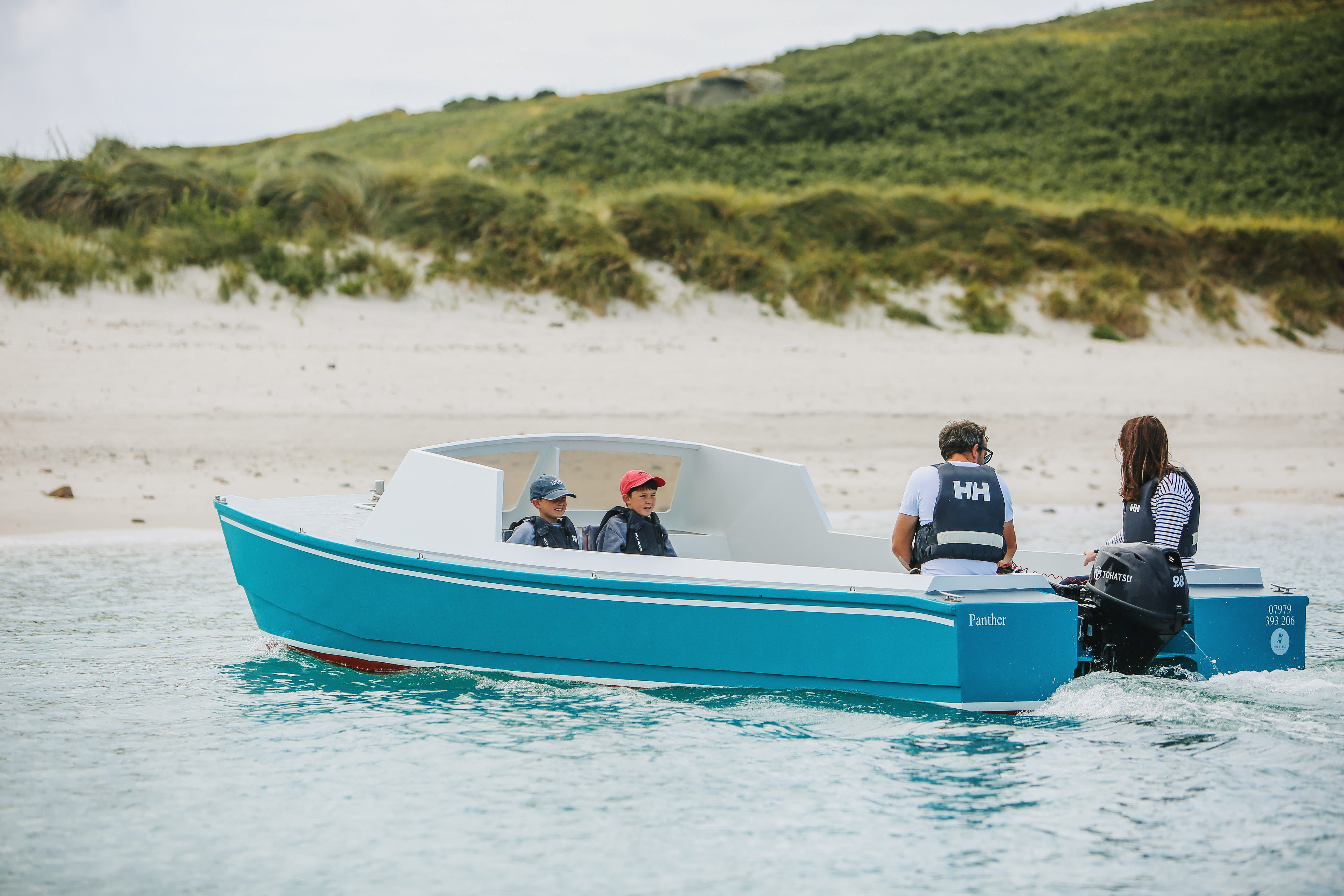 Family boating