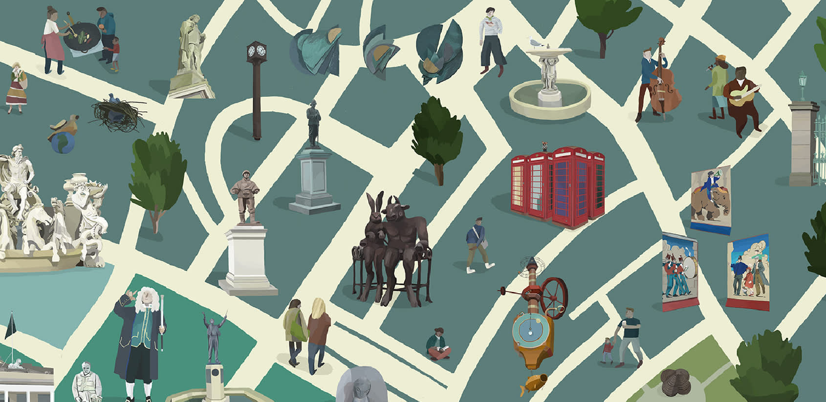 Cheltenham Public Art Trail map