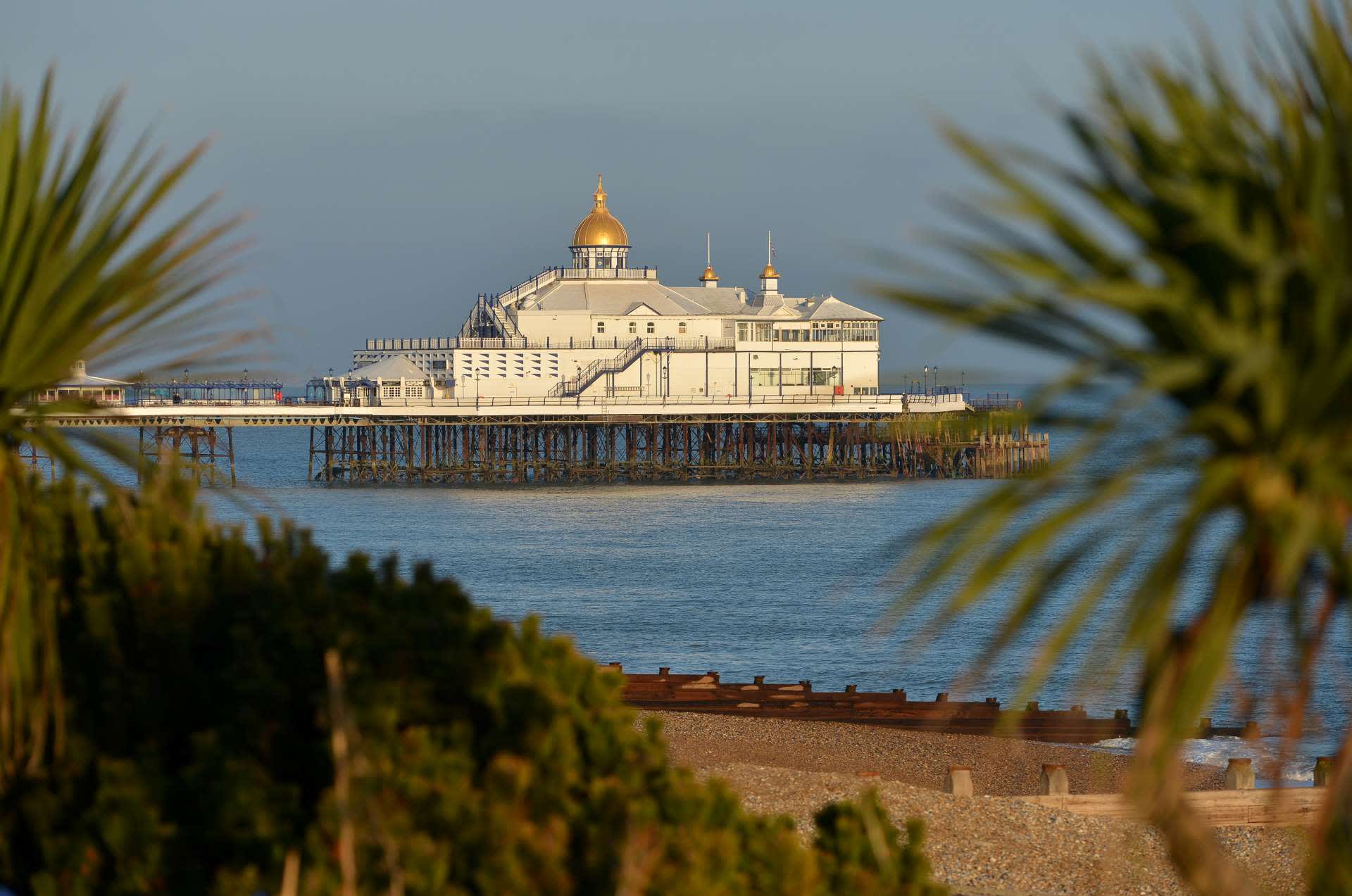 View of Eastbourne pier and beach