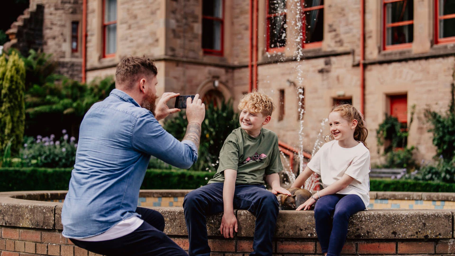 Family at Belfast Castle