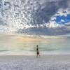 woman alone on a beach