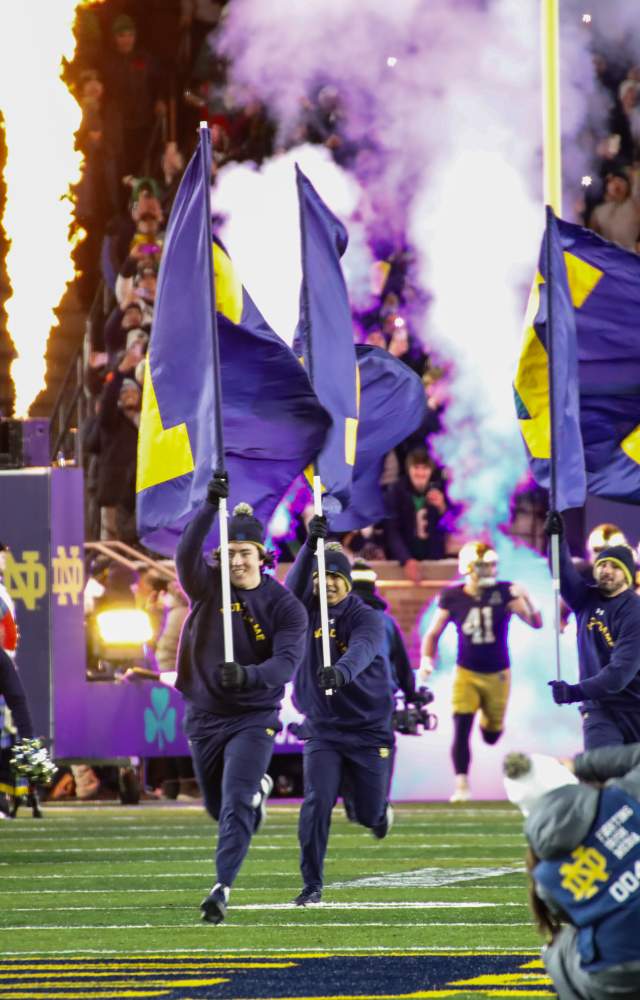 Notre Dame football entrance