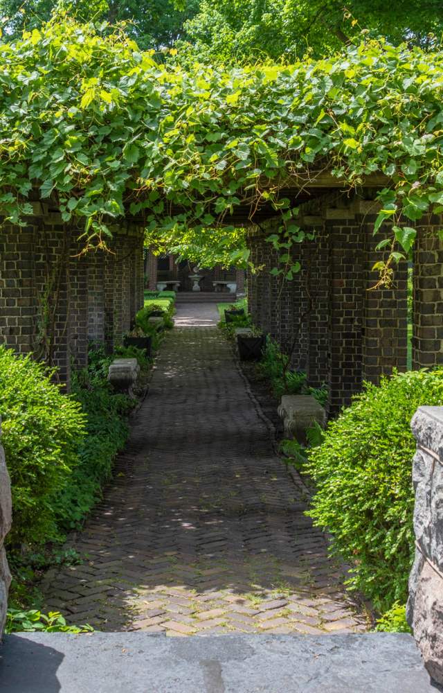 The gardens at the historic Oliver Inn of The History Museum