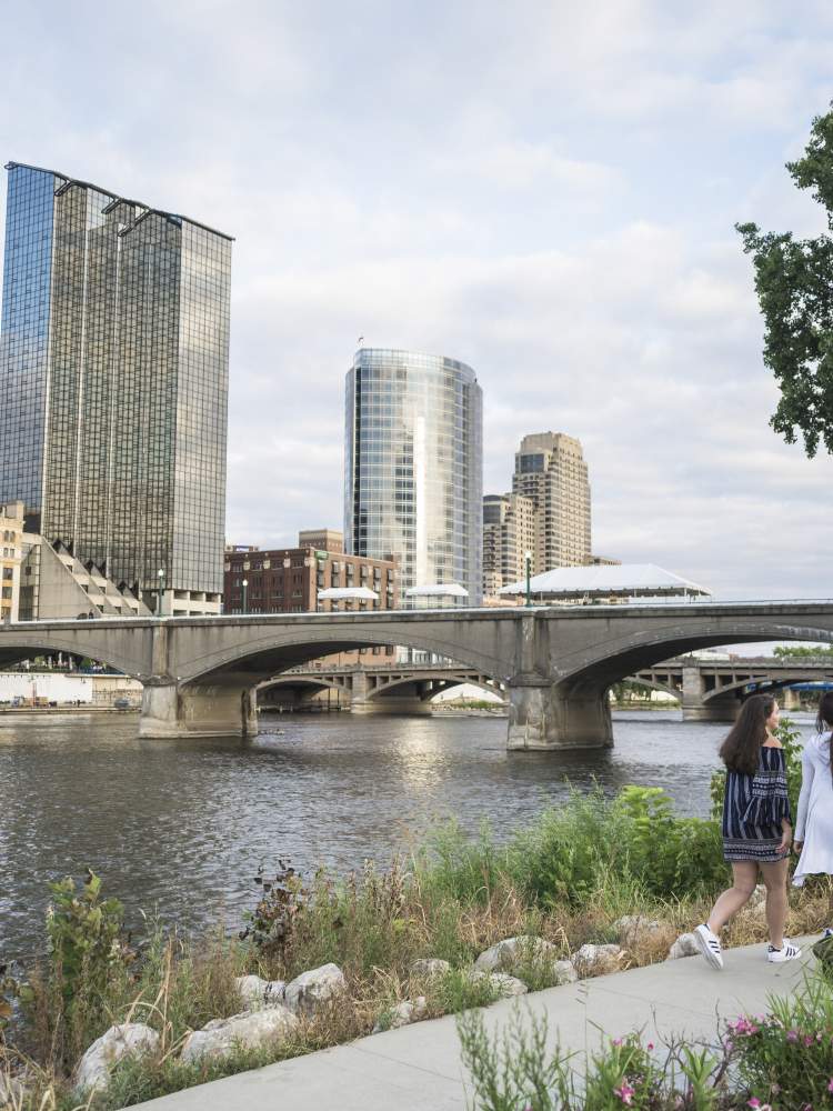 Downtown Grand Rapids Skyline in the Summer