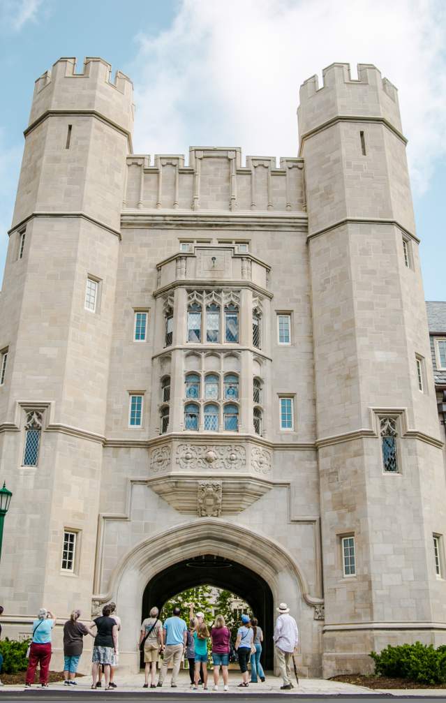 A limestone tour on Indiana University's campus