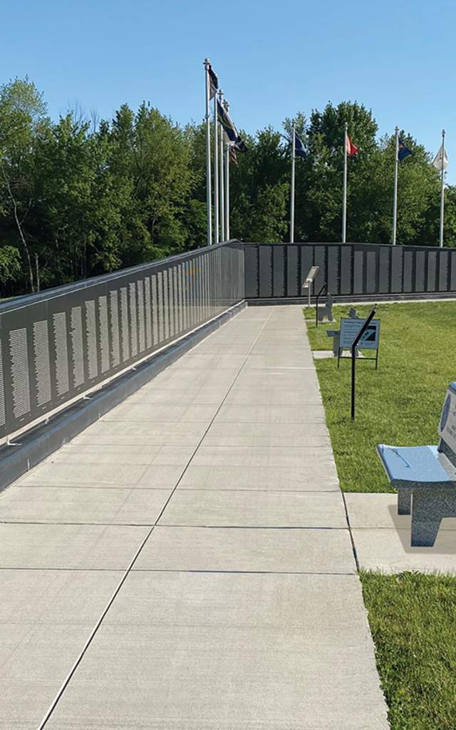 Vietnam Memorial Wall at the Veteran's National Memorial Shrine and Museum