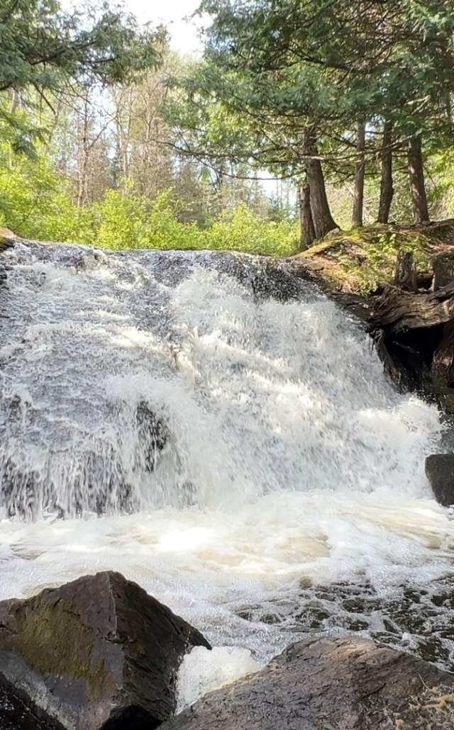 Chicagon Falls located in the Upper Peninsula of Michigan