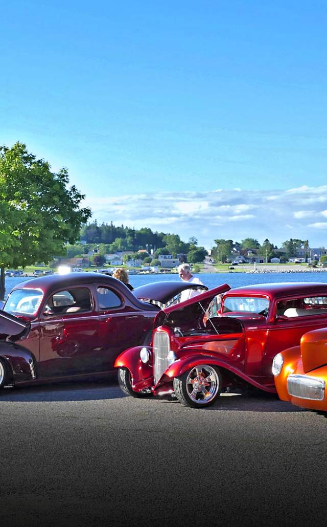 Car Show located in St Ignace in Michigan's Upper Peninsula
