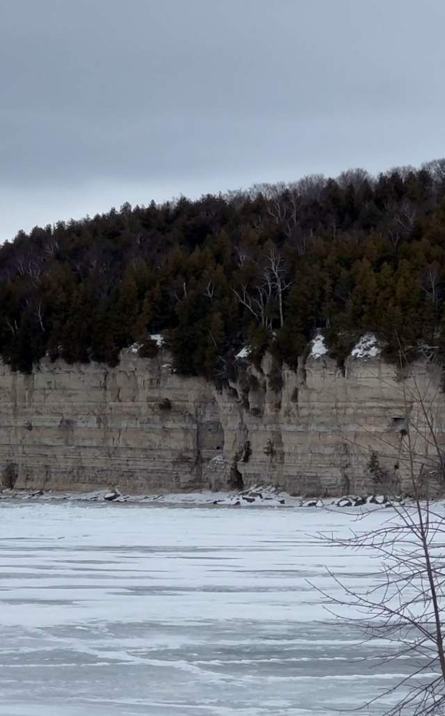 Winter at Fayette Historic State Park, located in the Upper Peninsula of Michigan