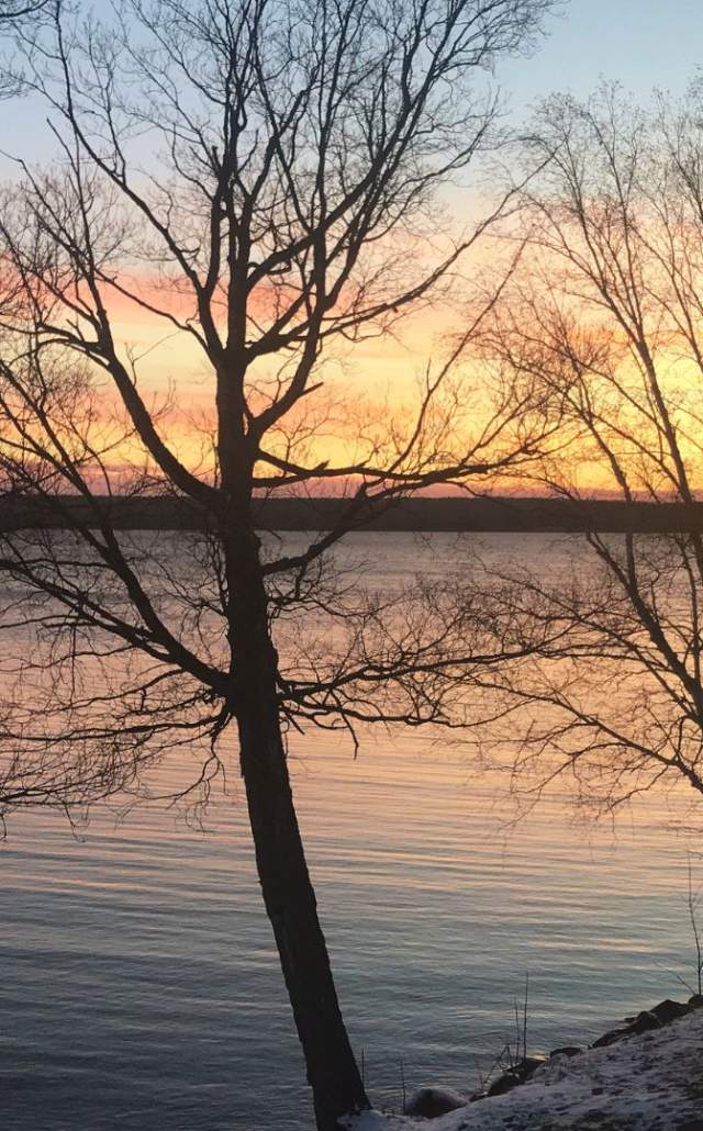 Winter at Lake Gogebic in the Upper Peninsula of Michigan
