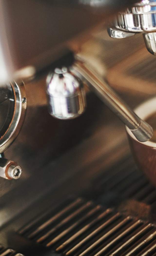 Coffee being made