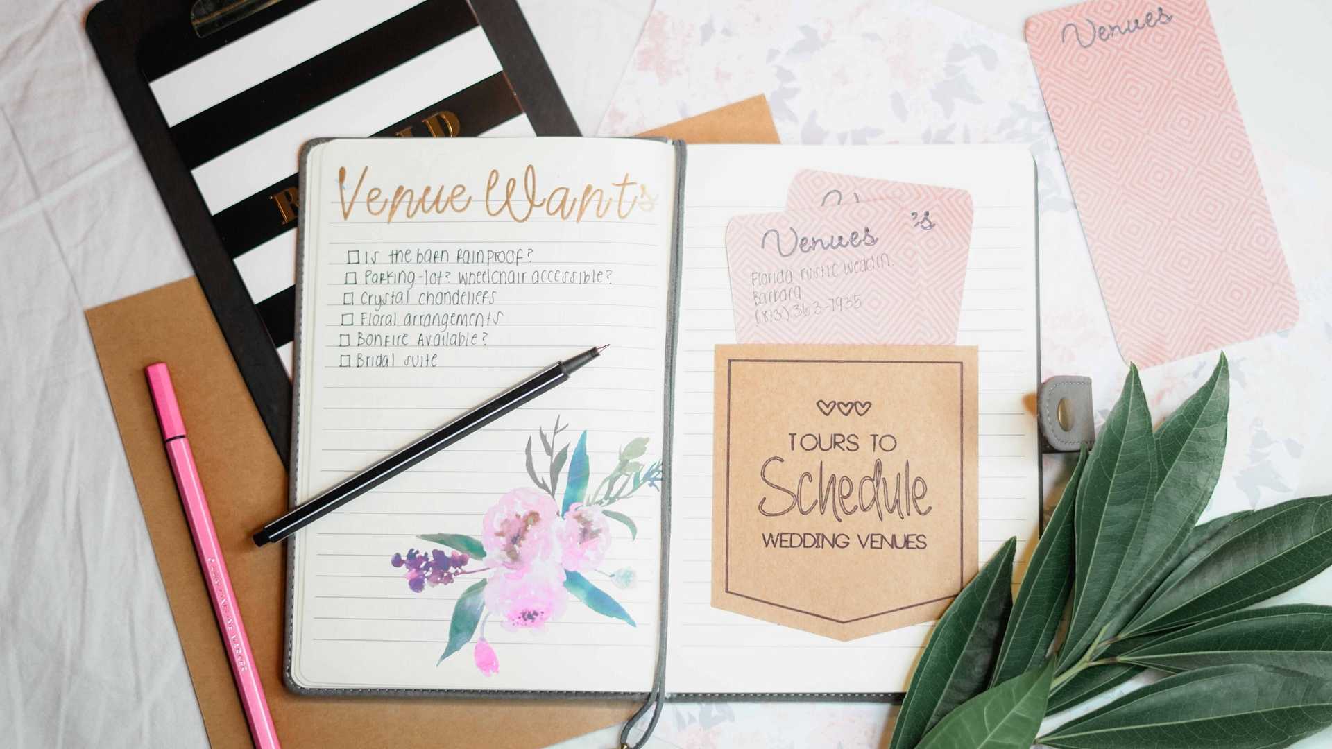 Wedding planner and checklist