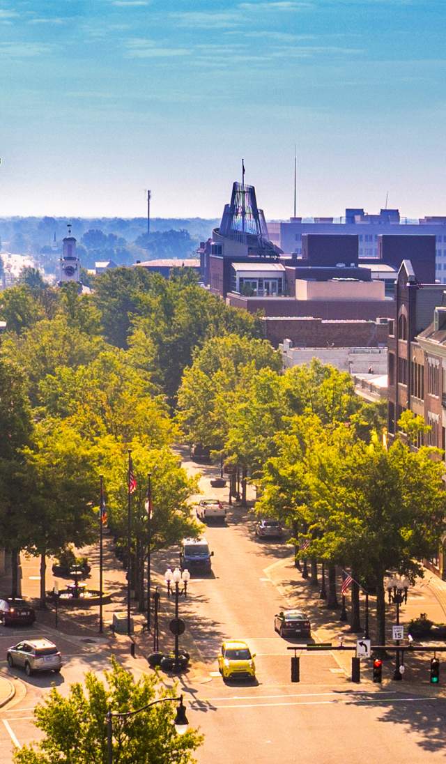 Image of Downtown Fayetteville NC skyline