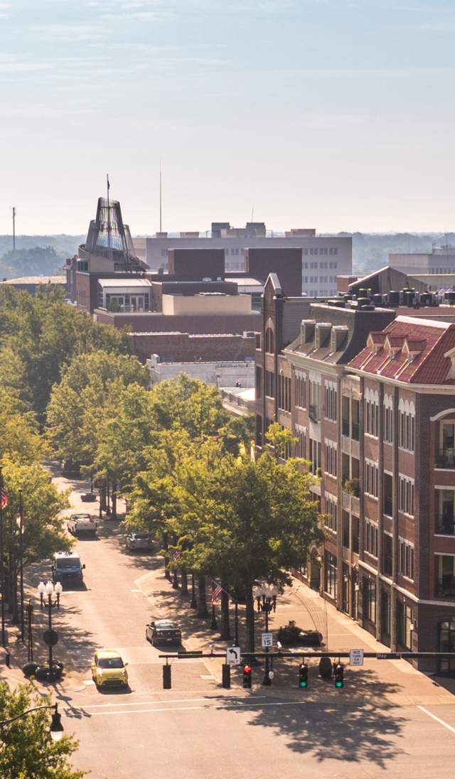 Image of Downtown Fayetteville NC skyline