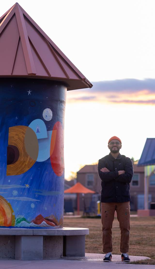 Armando Silva at Delta Park Public Art Piece