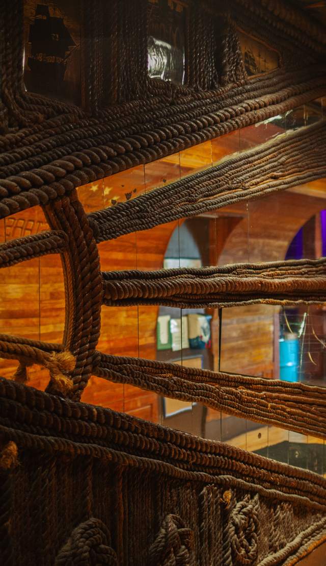ship rope from the personal collection of Fletcher Christian