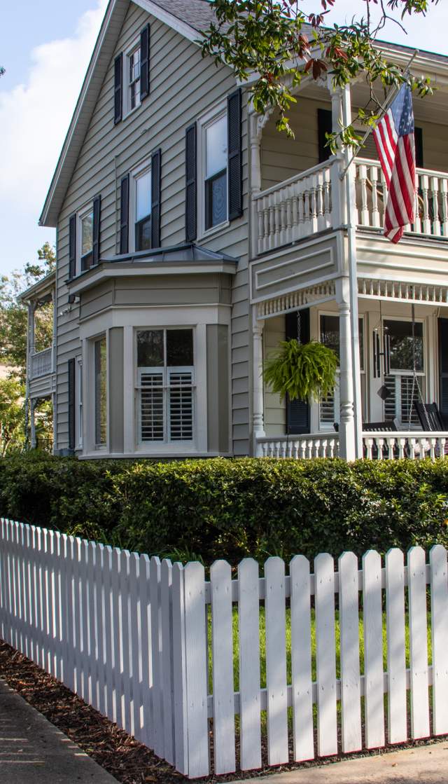Streetside view of a Bed and Breakfast in a Victorian-style home