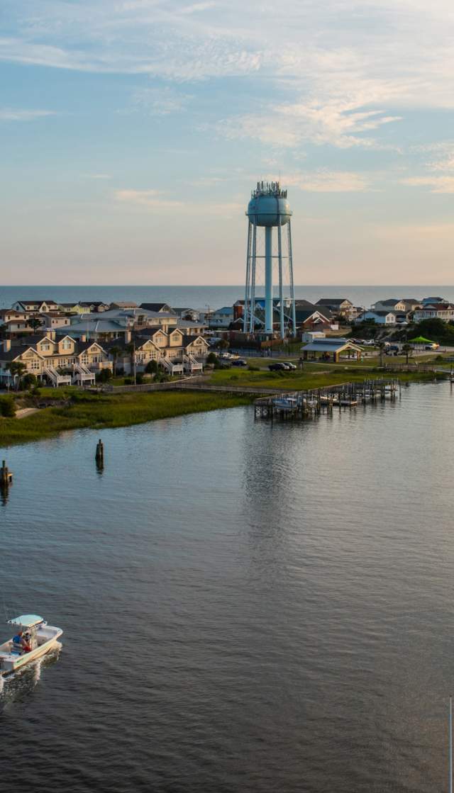 View of Holden Beach from the bridge