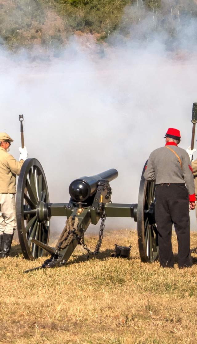 Civil War Reenactment at Ft Anderson